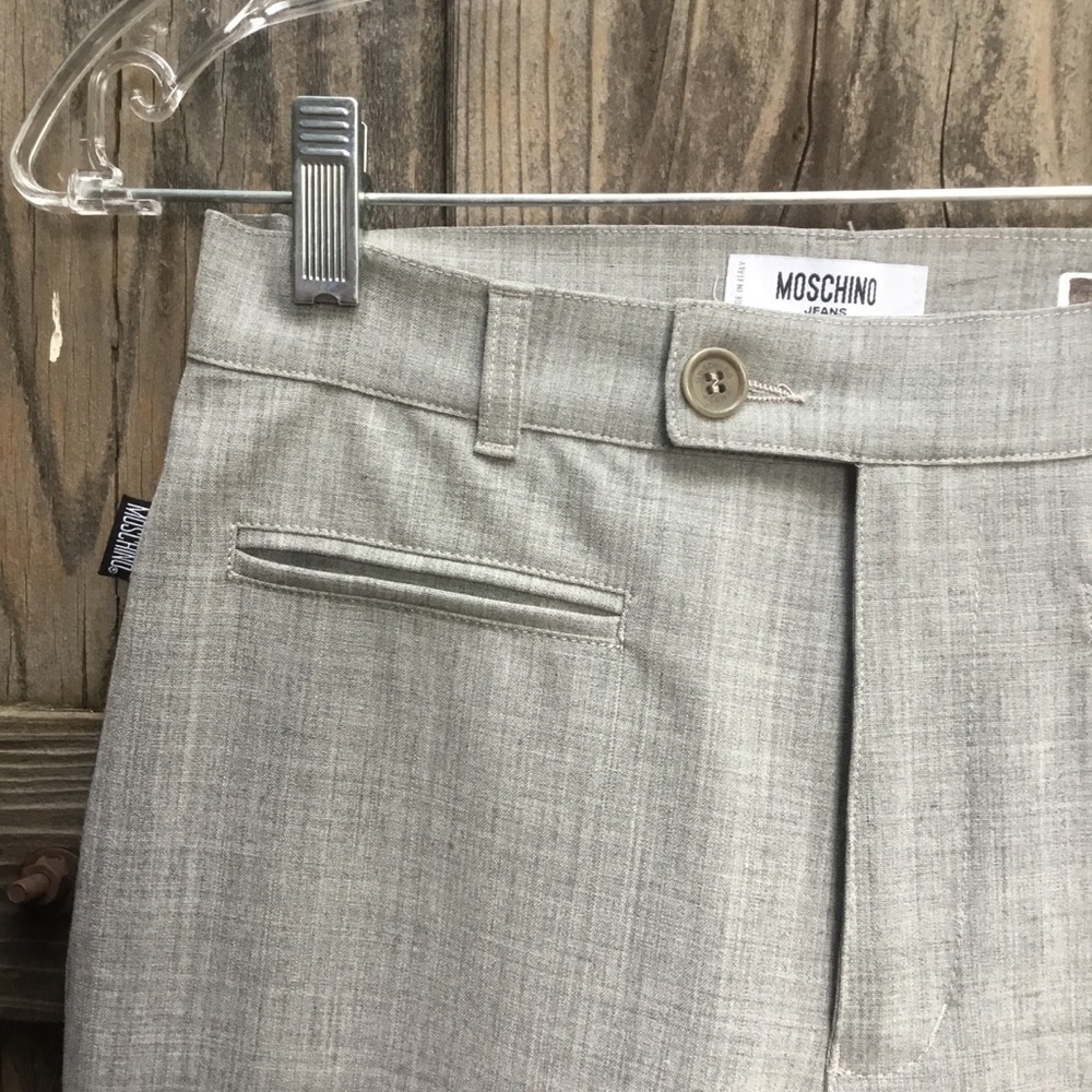Women’s Moschino Jeans slim gray dress pants 6 40